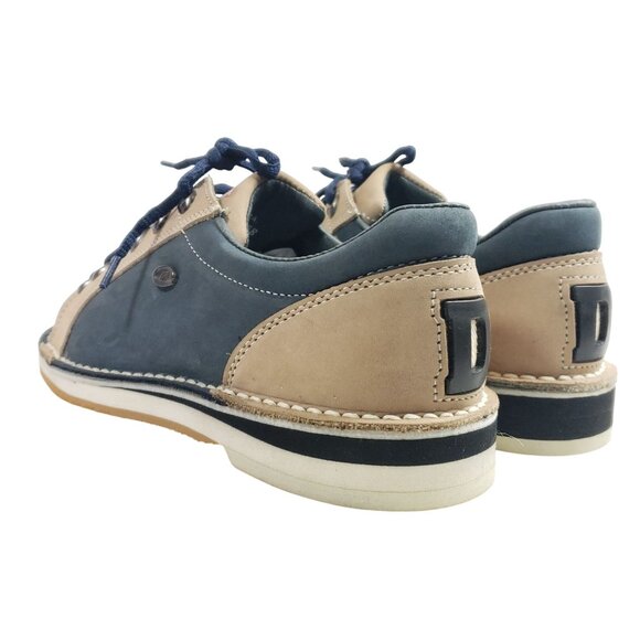 Dexter Sst-4 Left Handed Bowling Shoes Mens 6.5 Rare Two Tone Blue Leather Colle - Picture 6 of 11